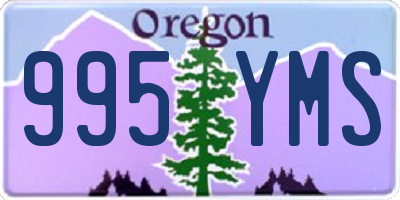 OR license plate 995YMS