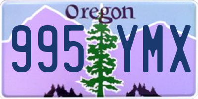 OR license plate 995YMX
