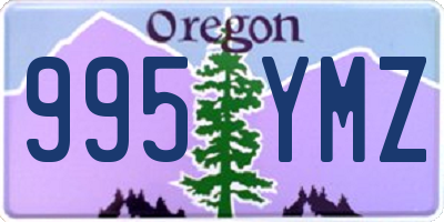 OR license plate 995YMZ