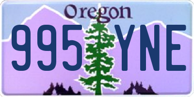 OR license plate 995YNE