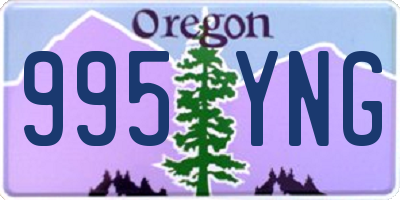 OR license plate 995YNG