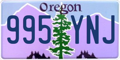 OR license plate 995YNJ