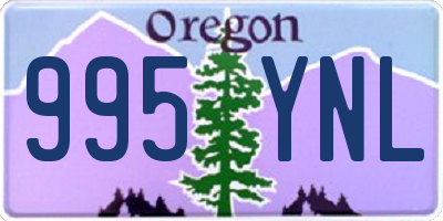 OR license plate 995YNL