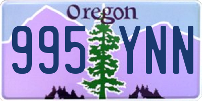 OR license plate 995YNN