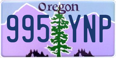 OR license plate 995YNP