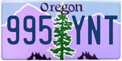OR license plate 995YNT