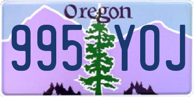 OR license plate 995YOJ