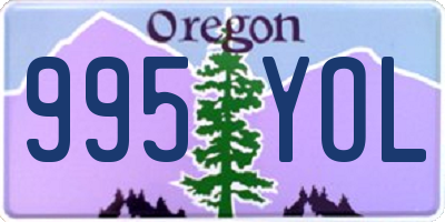 OR license plate 995YOL
