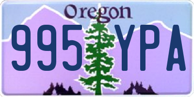 OR license plate 995YPA