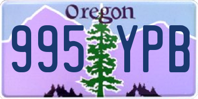 OR license plate 995YPB