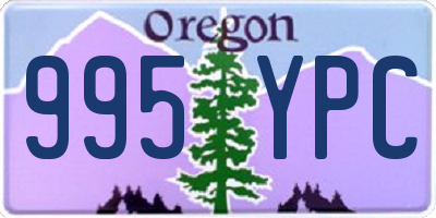 OR license plate 995YPC