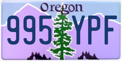 OR license plate 995YPF