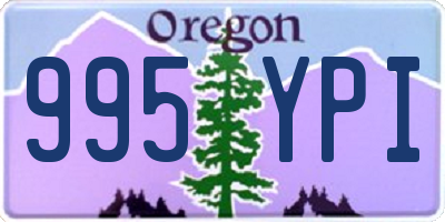 OR license plate 995YPI
