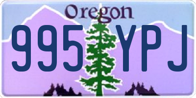 OR license plate 995YPJ