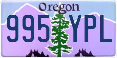 OR license plate 995YPL