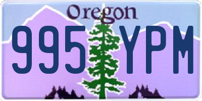 OR license plate 995YPM