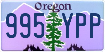 OR license plate 995YPP