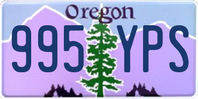 OR license plate 995YPS