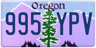 OR license plate 995YPV