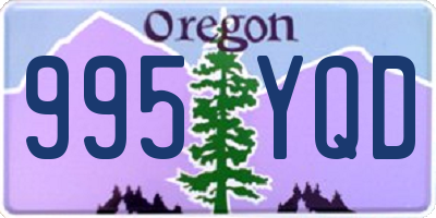 OR license plate 995YQD