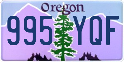 OR license plate 995YQF