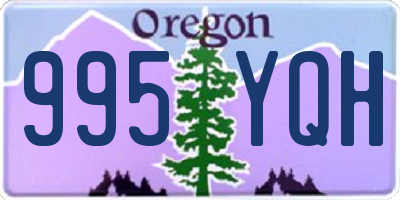 OR license plate 995YQH