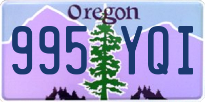 OR license plate 995YQI