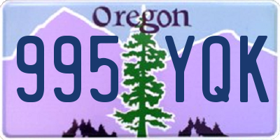 OR license plate 995YQK