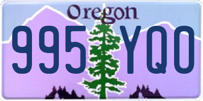 OR license plate 995YQO