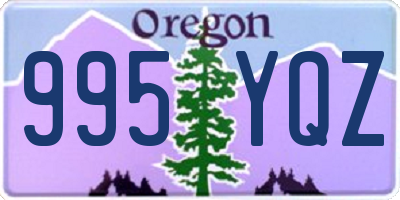 OR license plate 995YQZ