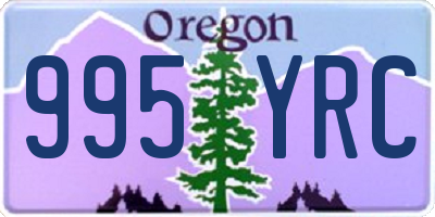 OR license plate 995YRC