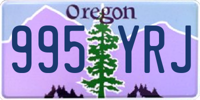 OR license plate 995YRJ