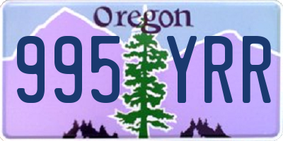 OR license plate 995YRR