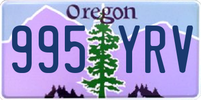 OR license plate 995YRV