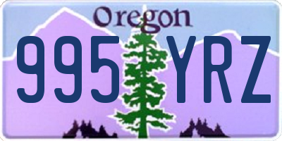 OR license plate 995YRZ