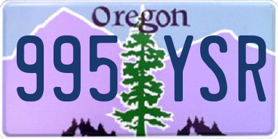 OR license plate 995YSR