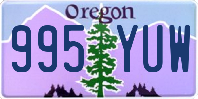 OR license plate 995YUW