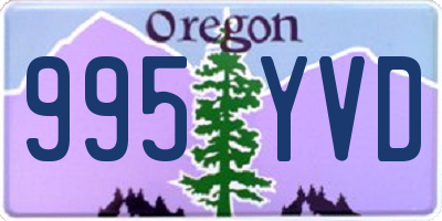 OR license plate 995YVD