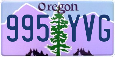 OR license plate 995YVG