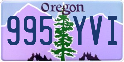 OR license plate 995YVI