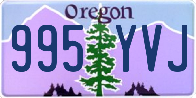 OR license plate 995YVJ