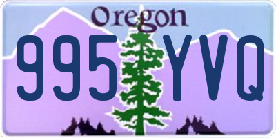 OR license plate 995YVQ