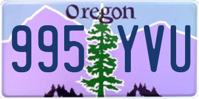 OR license plate 995YVU