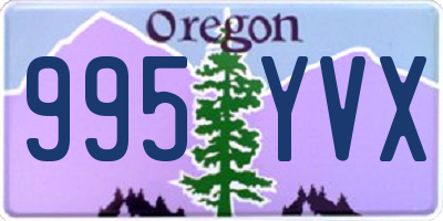 OR license plate 995YVX
