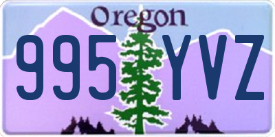 OR license plate 995YVZ