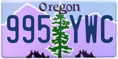 OR license plate 995YWC