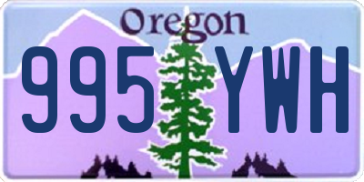 OR license plate 995YWH