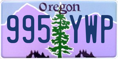 OR license plate 995YWP