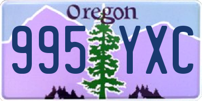 OR license plate 995YXC
