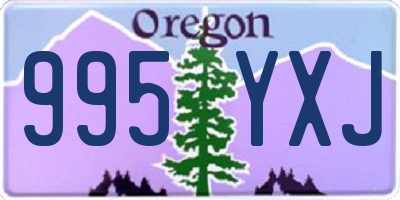 OR license plate 995YXJ